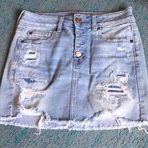 American Eagle Super Stretch Jean Skirt